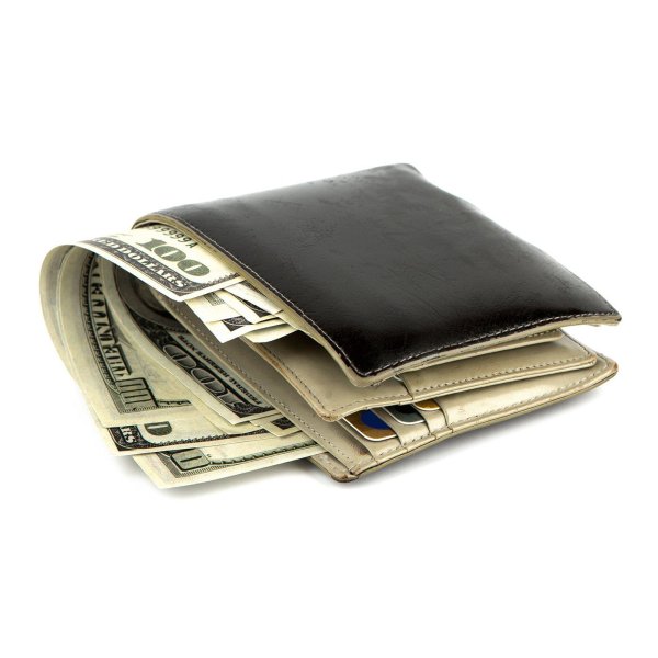 портмоне с деньгами