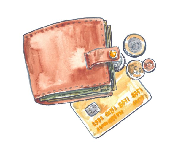 портмоне рисунок