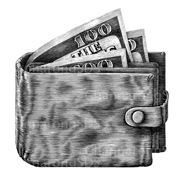 кошелек иллюстрация