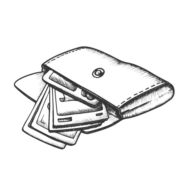 раскраска кошелек