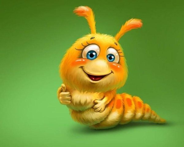 смешная гусеница