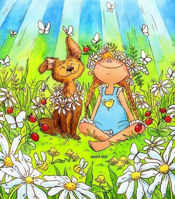 иллюстрация лето