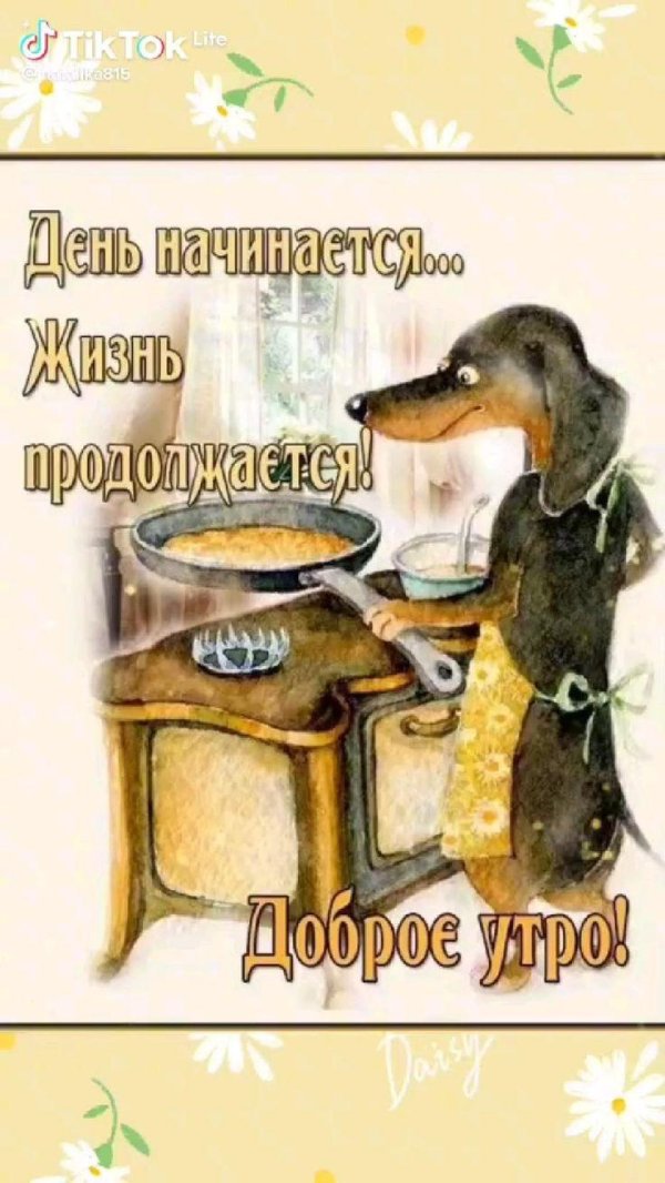 день начинается жизнь продолжается доброе утро