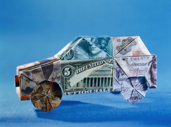 оригами из купюр