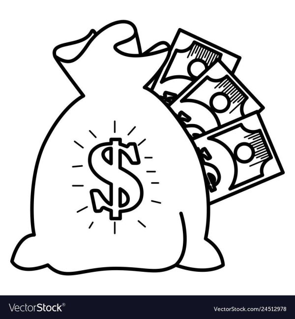 деньги раскраска для детей