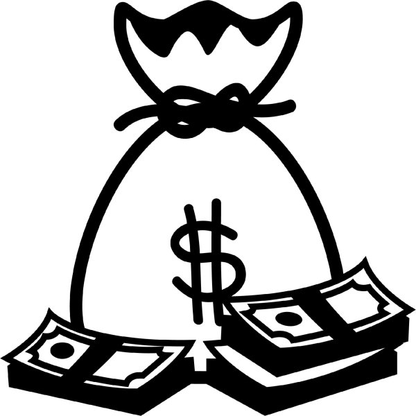 деньги черно белые