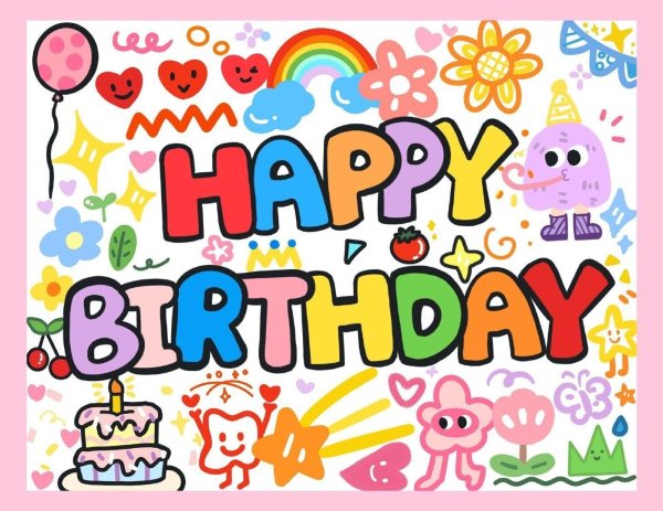 открытка ко дню рождению