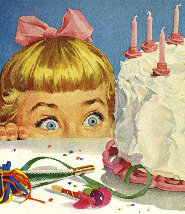 день рождения иллюстрация