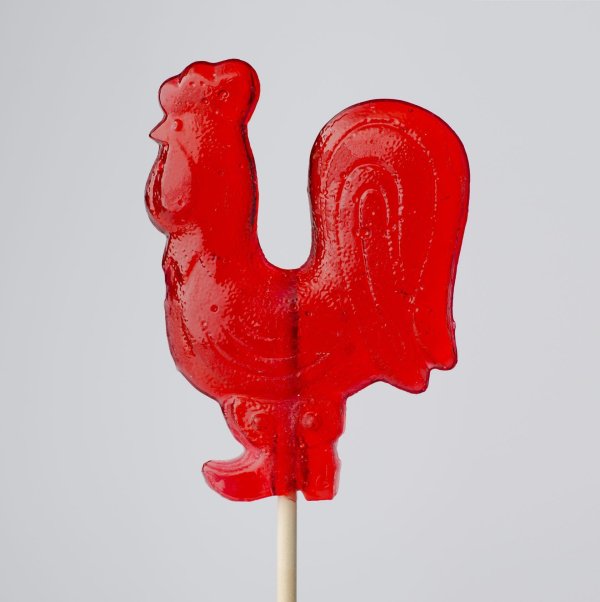 леденец петушок красный