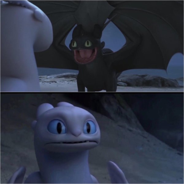 беззубик и белая фурия мультфильм