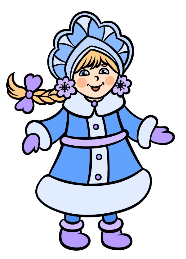 рисунок снегурочки карандашом