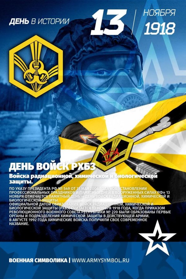 13 ноября день войск рхбз