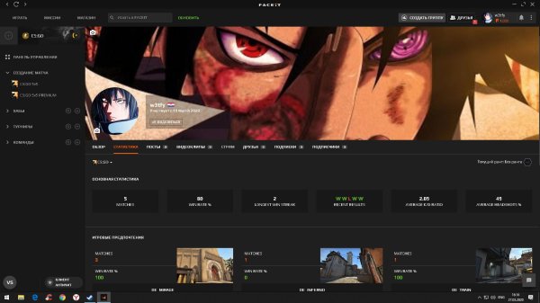 профиль фейсит