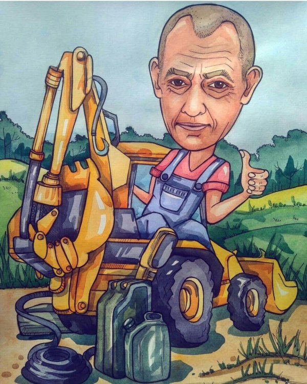 шарж мужчина