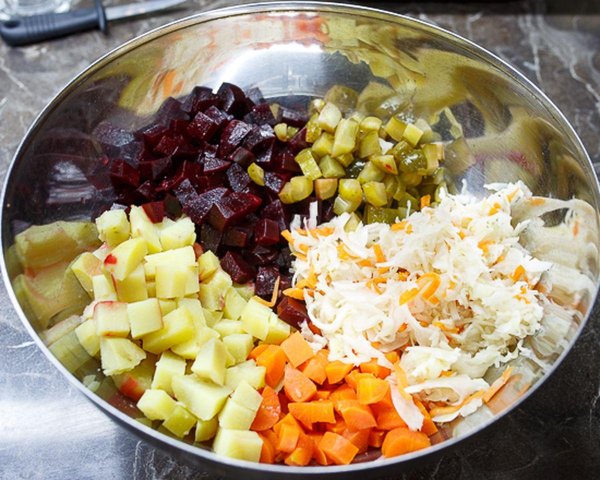 классический рецепт винегрета