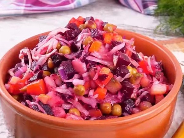 винегрет с квашеной капустой