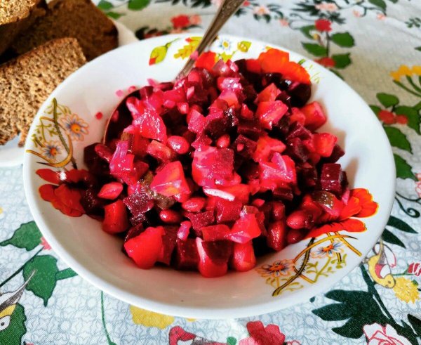 винегрет с фасолью