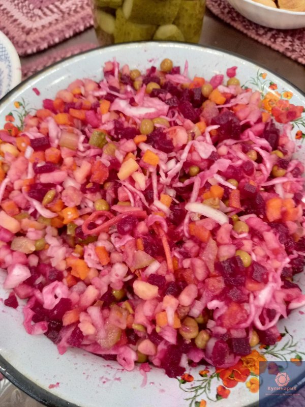 винегрет с квашеной капустой