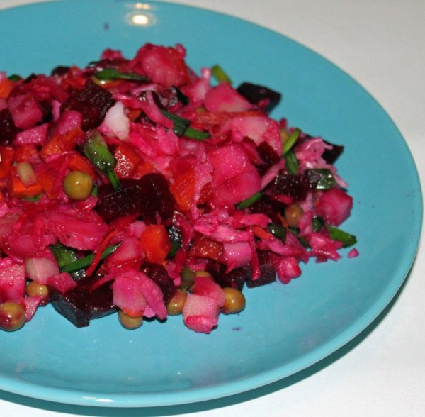 винегрет с квашеной капустой