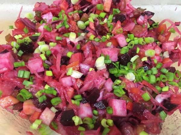винегрет с квашеной капустой