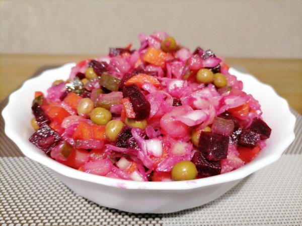 винегрет с квашеной капустой