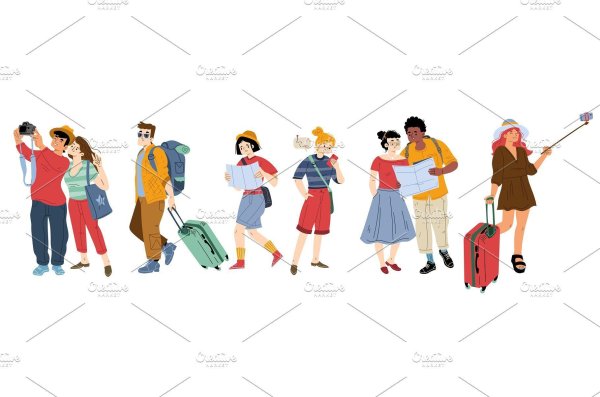 турист вектор