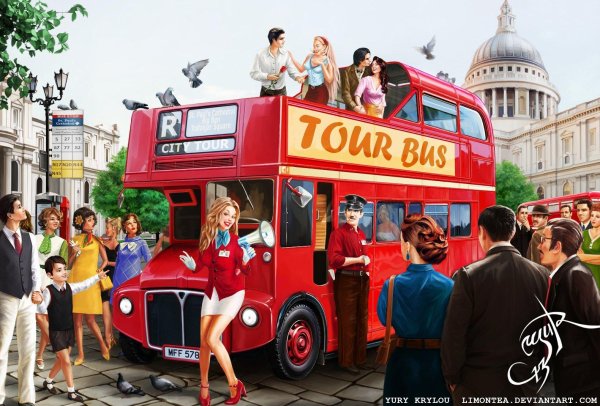 автобус лондон