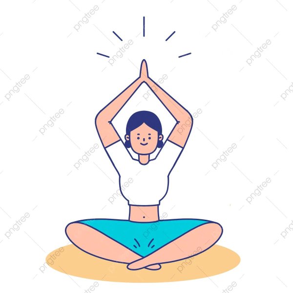 женщина занимается йогой