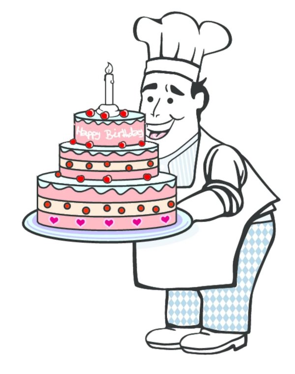 кондитер раскраска