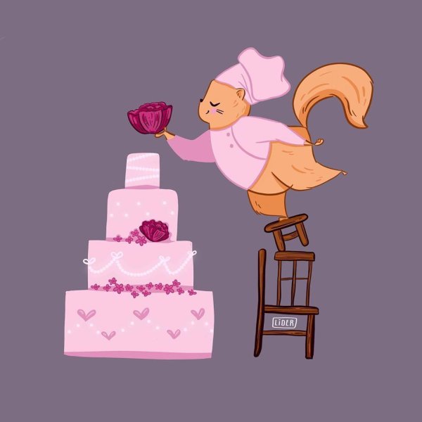 розовые торты