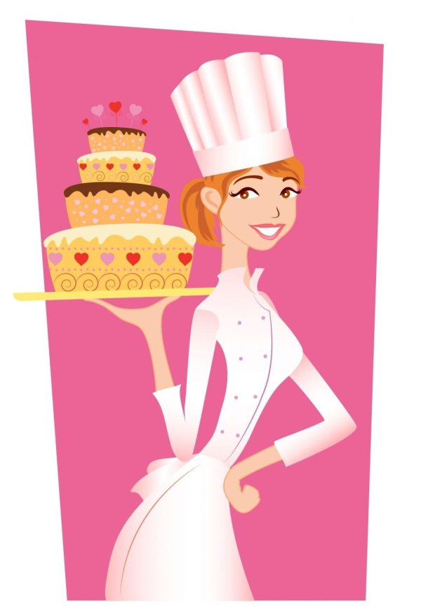 девушка кондитер