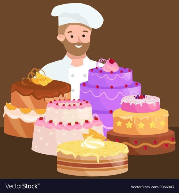 кондитер вектор