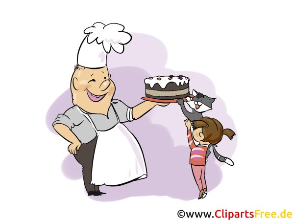 кондитер иллюстрация