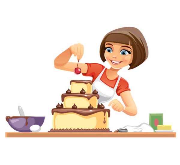 кондитер иллюстрация