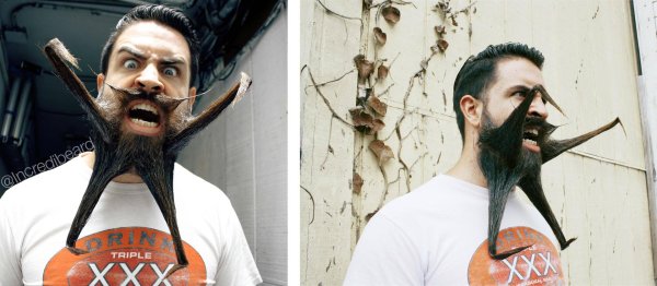 креативная борода