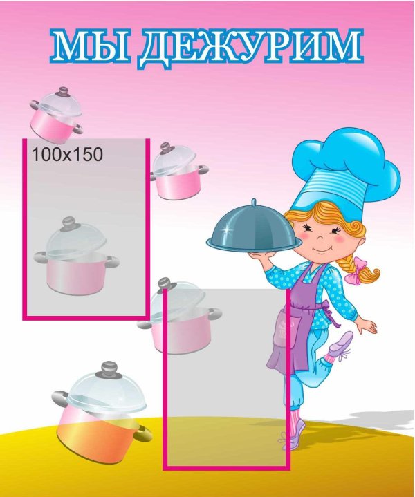 уголок дежурных по столовой