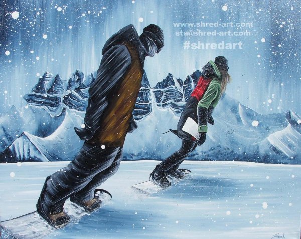 сноубордист арт