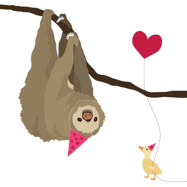 ленивец с днем рождения