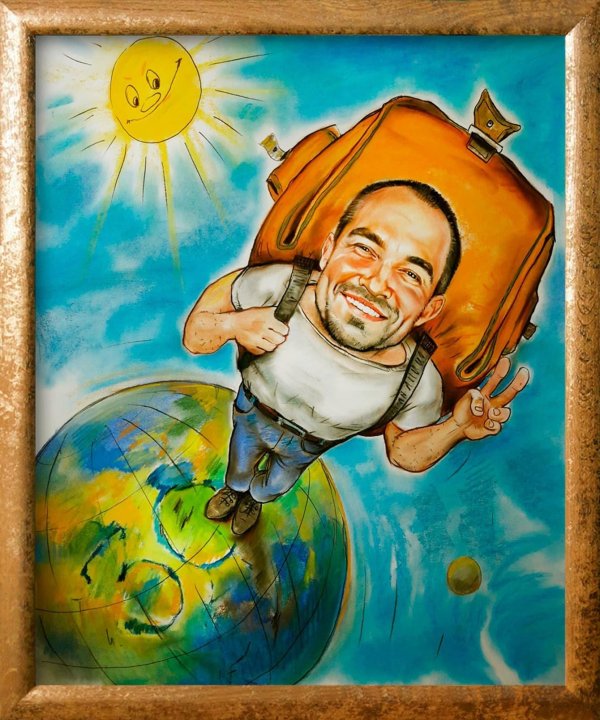 дружеские шаржи