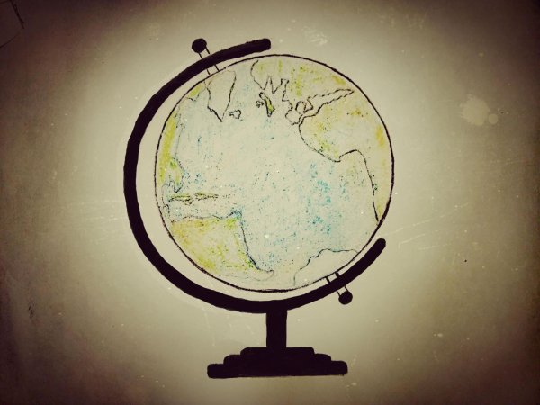 рисунок глобуса