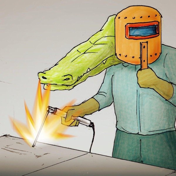 крокодил смешной иллюстрация