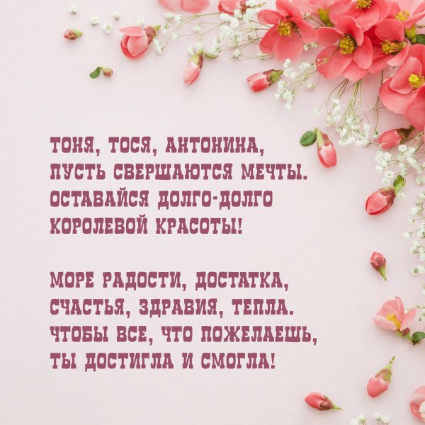 антонина с днем рождения