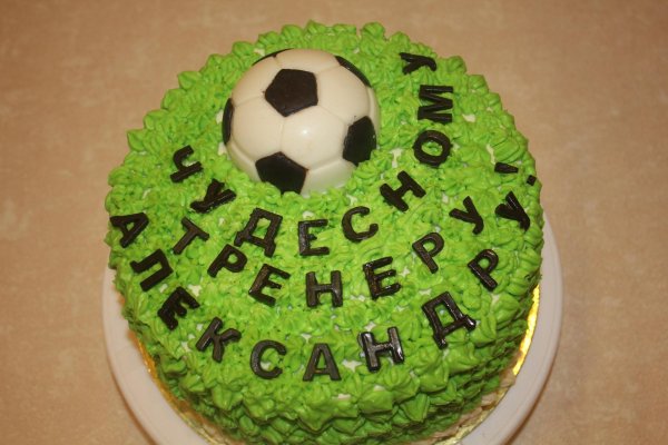 торт футбольному тренеру