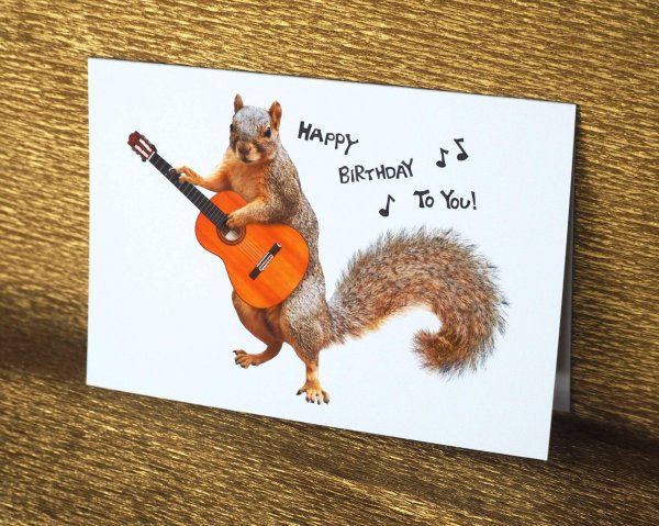 happy birthday squirrel