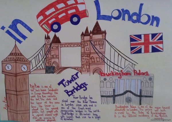 плакат на неделю английского языка