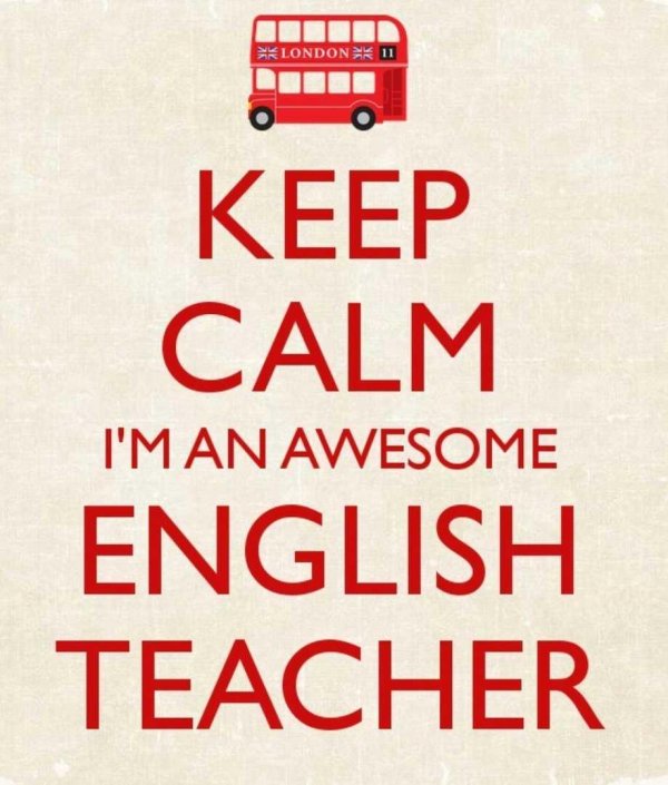 keep calm and teach english