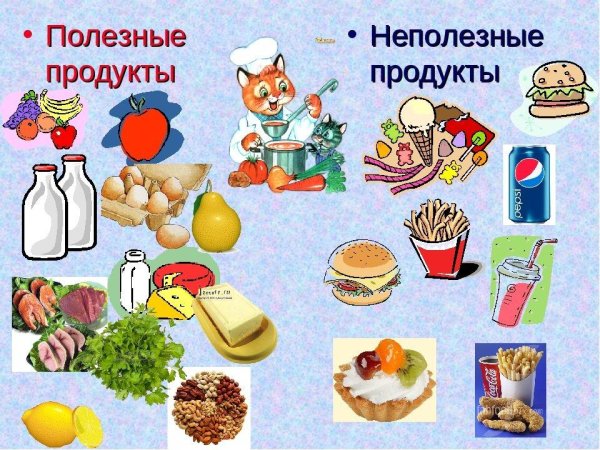 полезные и вредные продукты