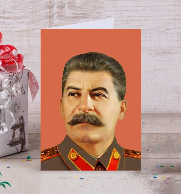сталин открытка