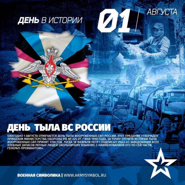 день тыла вооружённых сил российской