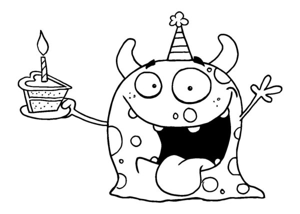 раскраски для детей монстры